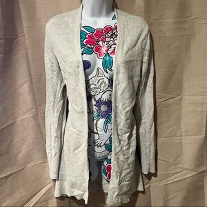 Gap Knit Open Front Gray Cardigan